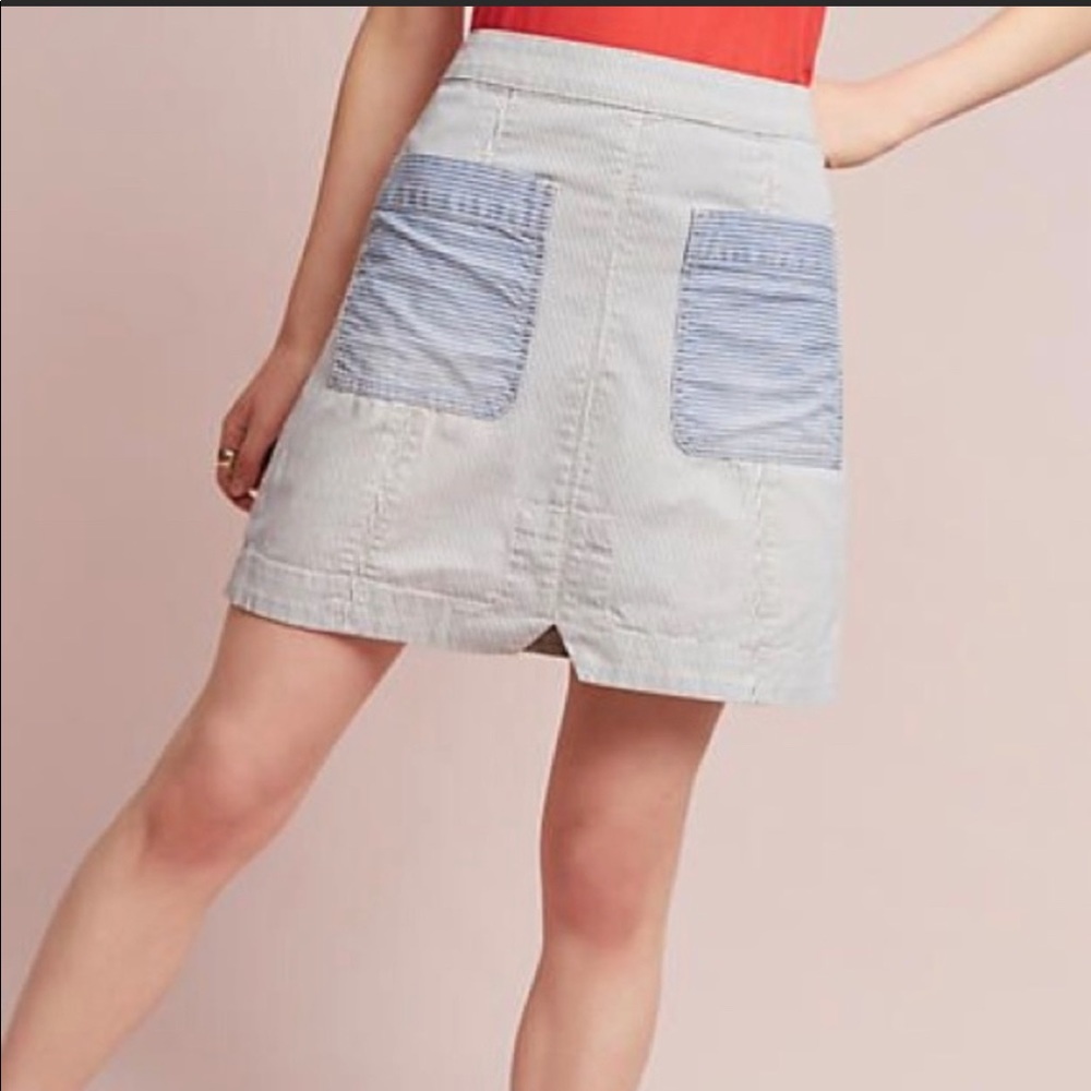Pilcro and the Letterpress denim skirt!